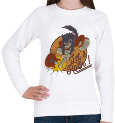 printfashion Let's rock! - Gitáros minta - Női pulóver - Fehér (6374698)