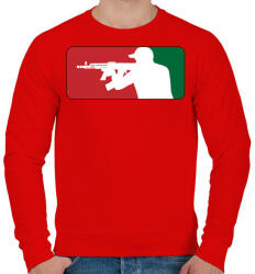 printfashion AMD league - Férfi pulóver - Piros (447682)