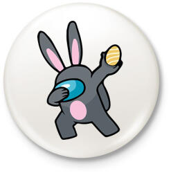 printfashion Among us dab - Kitűző, hűtőmágnes - Fehér (6788375)