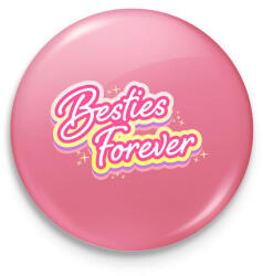 printfashion Legjobb barátnők örökké - Kitűző, hűtőmágnes - Rózsaszín (7574058)