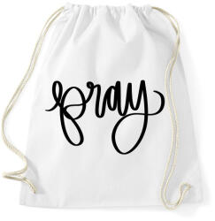 printfashion Pray - Sportzsák, Tornazsák - Fehér (383997)