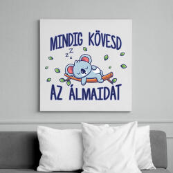 printfashion Mindig kövesd az álmaidat - Vászonkép - Fehér (7541981)