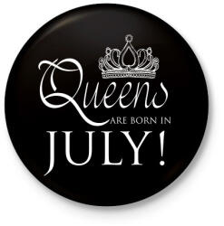 printfashion Július - Kitűző, hűtőmágnes - Fekete (3092165)