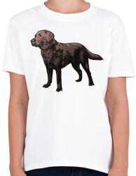 printfashion Labrador - Gyerek póló - Fehér (1996983)