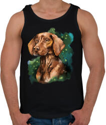 printfashion vizsla watercolor - Férfi atléta - Fekete (5650789)