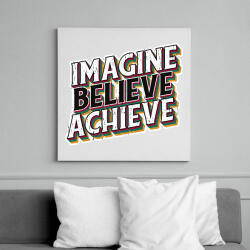 printfashion Motivációs póló - Vászonkép - Fehér (14026491)