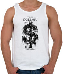 printfashion Dollár fa - fekete - Férfi atléta - Fehér (687)