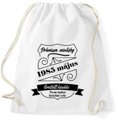 printfashion Prémium minőség - Évvel, hónappal - Sportzsák, Tornazsák - Fehér (7151090)