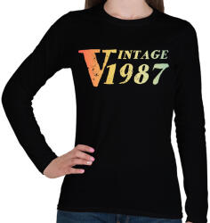 printfashion 1987 - Női hosszú ujjú póló - Fekete (12094915)