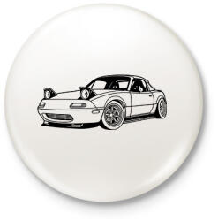 printfashion Mazda mx-5 /1 - Kitűző, hűtőmágnes - Fehér (15822341)