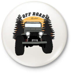printfashion Jeep - Kitűző, hűtőmágnes - Fehér (5019995)
