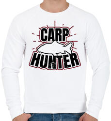 printfashion Carp Hunter - Férfi pulóver - Fehér (2613898)