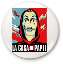 printfashion La Casa de papel - színes - Kitűző, hűtőmágnes - Fehér (4680867)