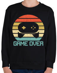printfashion Game Over - Gyerek pulóver - Fekete (3631564)
