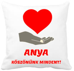 printfashion Anya köszönünk mindent - Párnahuzat, Díszpárnahuzat - Fehér (4830779)