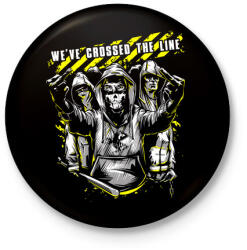 printfashion Szabályszegők - Kitűző, hűtőmágnes - Fekete (3102746)