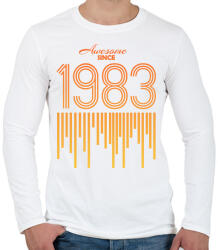 printfashion 1983 - Férfi hosszú ujjú póló - Fehér (12153949)