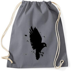 printfashion Black Bird - Sportzsák, Tornazsák - Grafitszürke (375265)