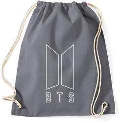 printfashion BTS fehér - Sportzsák, Tornazsák - Grafitszürke (5798318)
