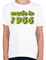 printfashion made-in-1956-green-grey - Gyerek póló - Fehér (482197)