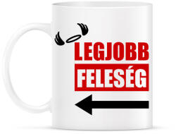 printfashion Legjobb feleség - Bögre - Fehér (5247084)