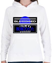 printfashion Blessed - Női kapucnis pulóver - Fehér (16756409)