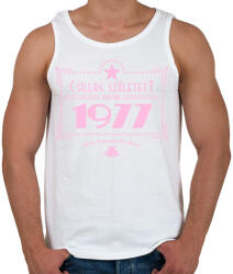 printfashion csillag-1977-pink - Férfi atléta - Fehér (551256)