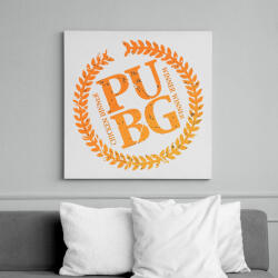 printfashion PUBG LOGO - Vászonkép - Fehér (6624122)