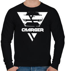 printfashion Charger Triangle - Férfi pulóver - Fekete (13311420)