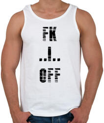 printfashion FK OFF - Férfi atléta - Fehér (342764)