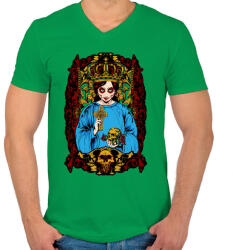 printfashion Mexikói - Férfi V-nyakú póló - Zöld (184090)