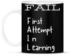 printfashion FAIL - First Attempt to Learning - Bögre - Fekete (2471498)