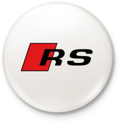 printfashion Audi RS - Kitűző, hűtőmágnes - Fehér (3904013)