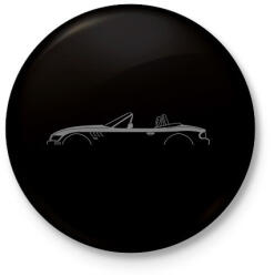 printfashion BMW Z3 Szürke - Kitűző, hűtőmágnes - Fekete (16058152)