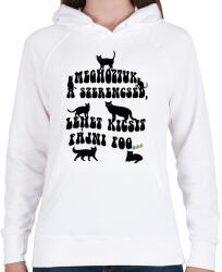 printfashion Meghoztuk a szerencséd - Női kapucnis pulóver - Fehér (7898953)