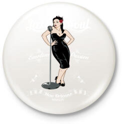 printfashion Jazz & Soul - Kitűző, hűtőmágnes - Fehér (3074449)