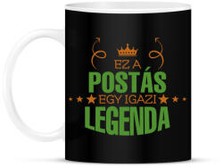 printfashion Ez a postás - Bögre - Fekete (9011172)