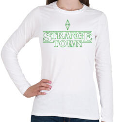 printfashion Stranger Town - Női hosszú ujjú póló - Fehér (2214618)