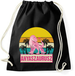 printfashion Anyaszaurusz - lány - Sportzsák, Tornazsák - Fekete (7472605)