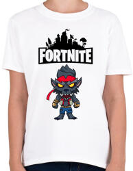 printfashion Fortnite Max Dire - Gyerek póló - Fehér (1835531)