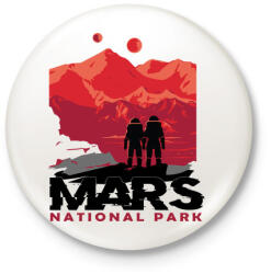 printfashion Mars nemzeti park - national park - Kitűző, hűtőmágnes - Fehér (5620756)