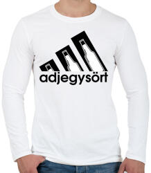 printfashion adjegysört márkaparódia - Férfi hosszú ujjú póló - Fehér (13112986)