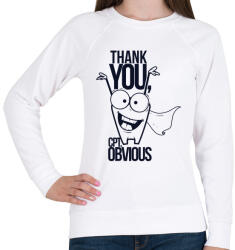 printfashion Nyilvánvaló kapitány - Női pulóver - Fehér (5114601)
