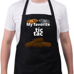 printfashion Tic Tac - Kötény - Fekete (14486121)