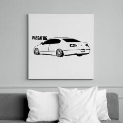 printfashion Passat b6 - Vászonkép - Fehér (6623380)
