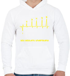printfashion you wouldn't understand - Férfi kapucnis pulóver - Fehér (2928141)