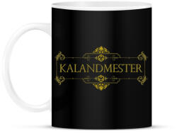 printfashion Díszes Kalandmester Felirat - Bögre - Fekete (2655184)
