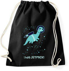 printfashion Asztronauta dinó - Sportzsák, Tornazsák - Fekete (16053857)