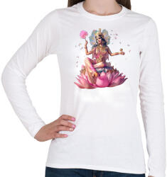 printfashion lakshmi08 - Női hosszú ujjú póló - Fehér (15903756)