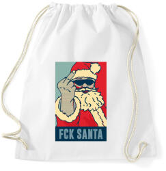 printfashion FCK SANTA - Sportzsák, Tornazsák - Fehér (1093471)